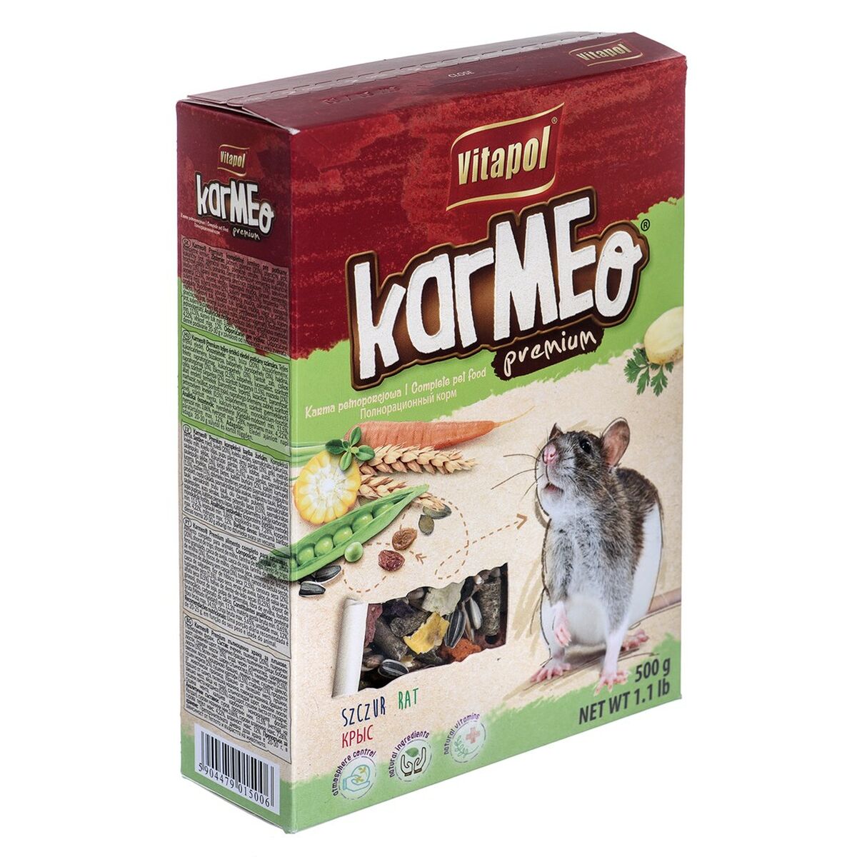 Fodder Vitapol Karmeo Premium Salmon Peas Rabbit Rat 500 g-2